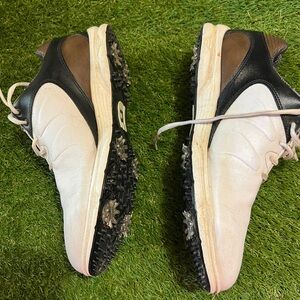 Footjoy Men's Golf Shoes Arc XT 59742 White Brown Black Soft Spikes Size 11.5
